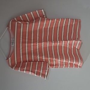 NWOT d&co Active Pink/White/Tan Top Size XL